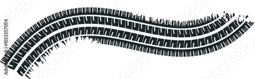 Grunge Tire Track