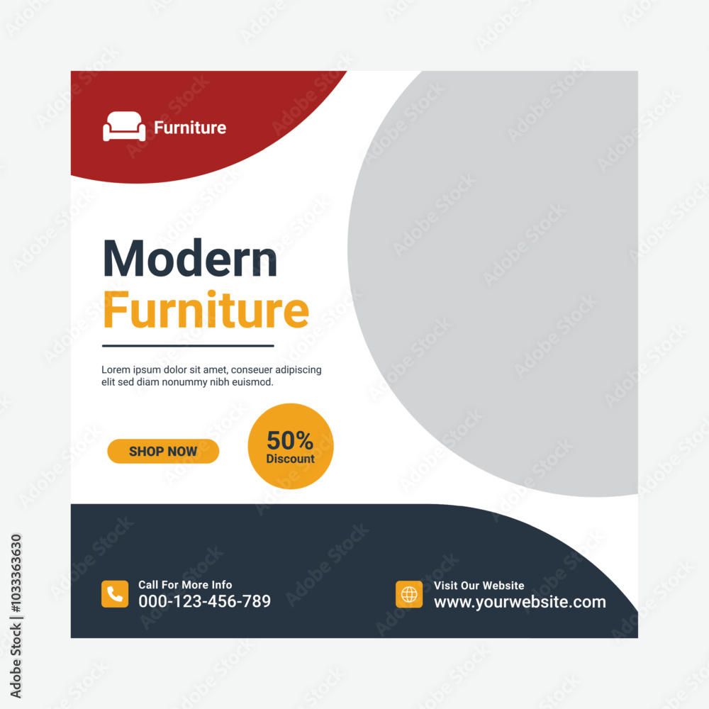 Modern furniture sale social media post design, furniture sale Instagram post, furniture web banner template, furniture social media banner template, furniture sale post Modern furniture sale social media post design, furniture sale Instagram post, furniture web banner template, furniture social media banner template, furniture sale post