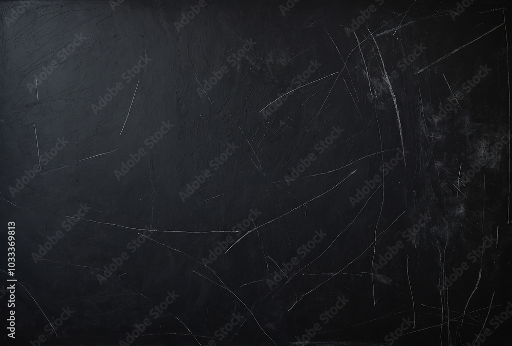 Dark black chalkboard texture with slight chalk smudges and imperfections Dark black chalkboard texture with slight chalk smudges and imperfections