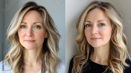Personal facelift story featuring a dramatic improvement in skin elasticity, with before shots of loose skin and after photos showing smooth, lifted results