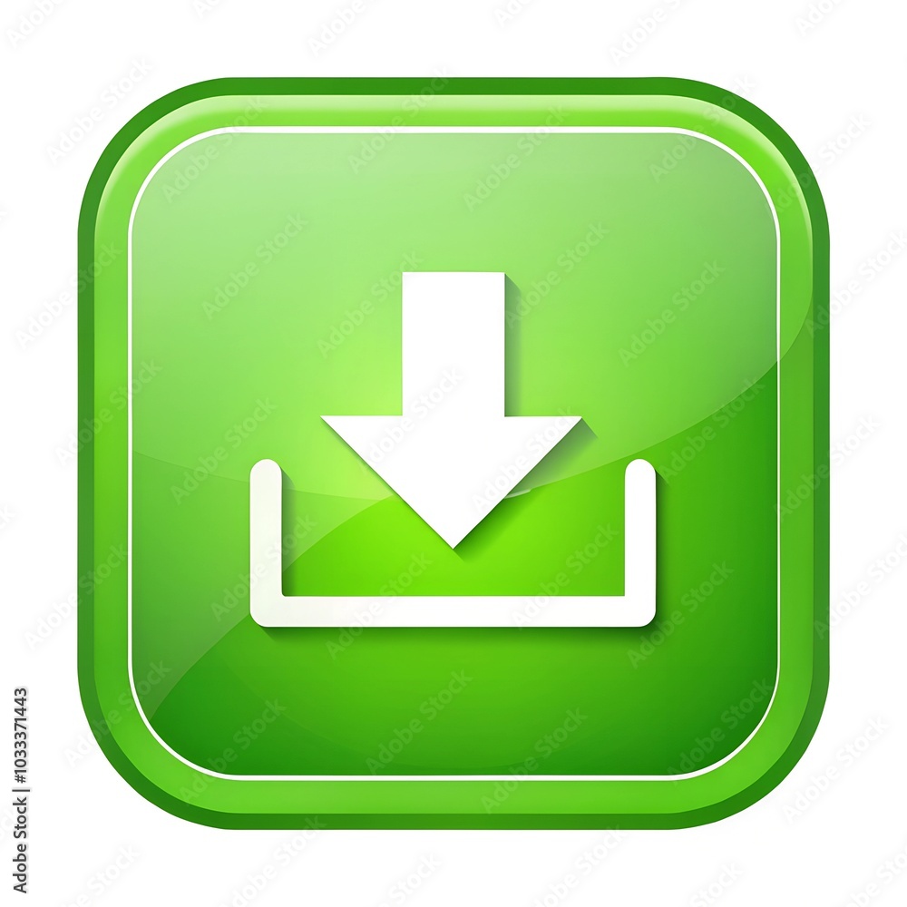 Green Download Icon Vector Illustration for Candid Photography Use in Digital Design Projects Green Download Icon Vector Illustration for Candid Photography Use in Digital Design Projects