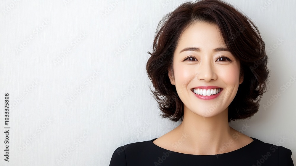 Portrait of a Smiling Woman. Portrait of a Smiling Woman.