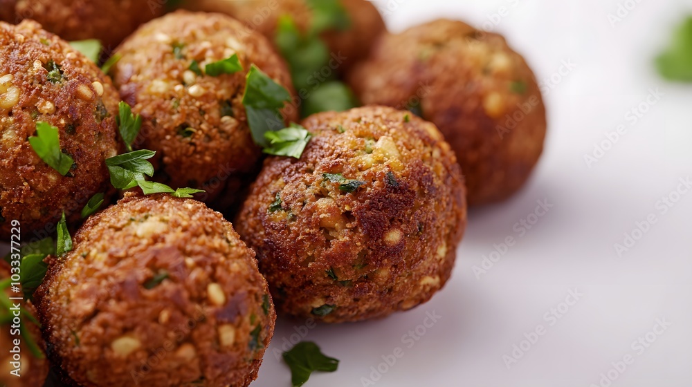 Tasty falafel balls on white background. Tasty falafel balls on white background.