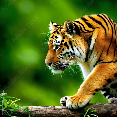 tiger in the jungle