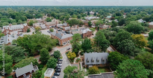 Konstfotografi Colonial Williamsburg's Merchants Square, Williamsburg, Virginia, United States