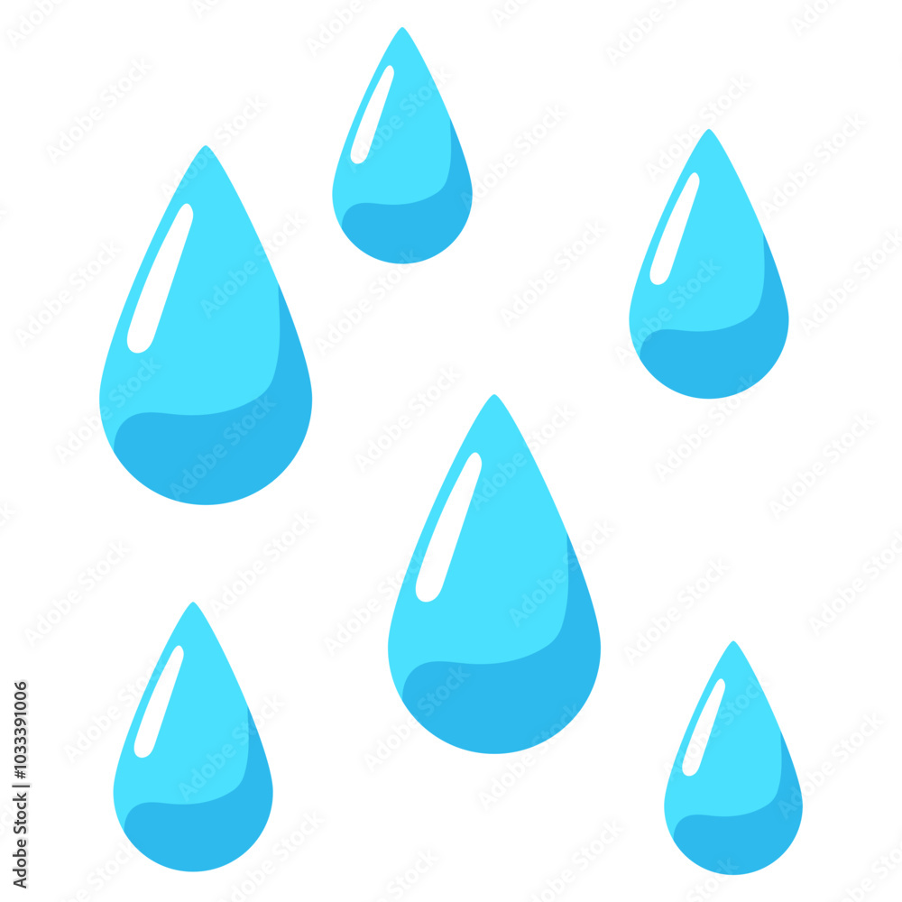 Rainy Drop Illustration Rainy Drop Illustration