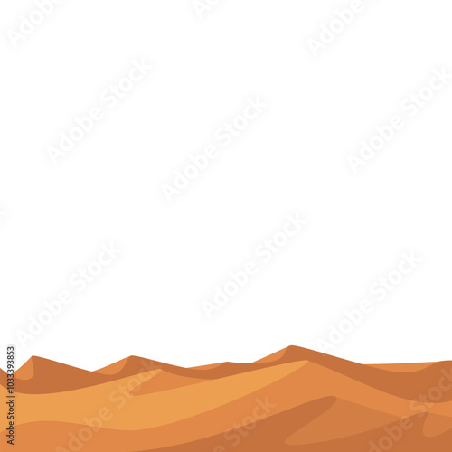 Desert Hill Landscape Illustration