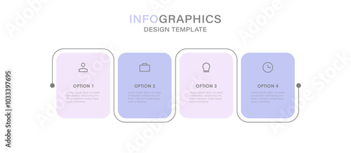 Timeline infographic template. 4 Step timeline journey, calendar Flat simple infographics design template. presentation graph. Business concept with 4 options, vector illustration.