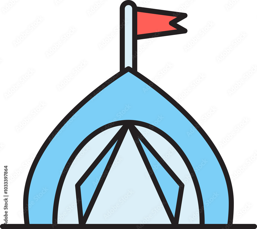 Tent Icon Illustration
Tent Icon Illustration