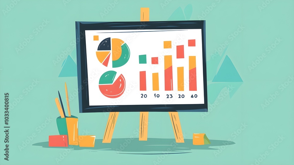 Cute customer feedback analysis chart flat design front view business process improvement theme water color colored pastel Cute customer feedback analysis chart flat design front view business process improvement theme water color colored pastel