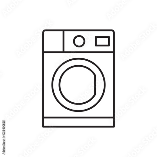 washing machine icon sign vector