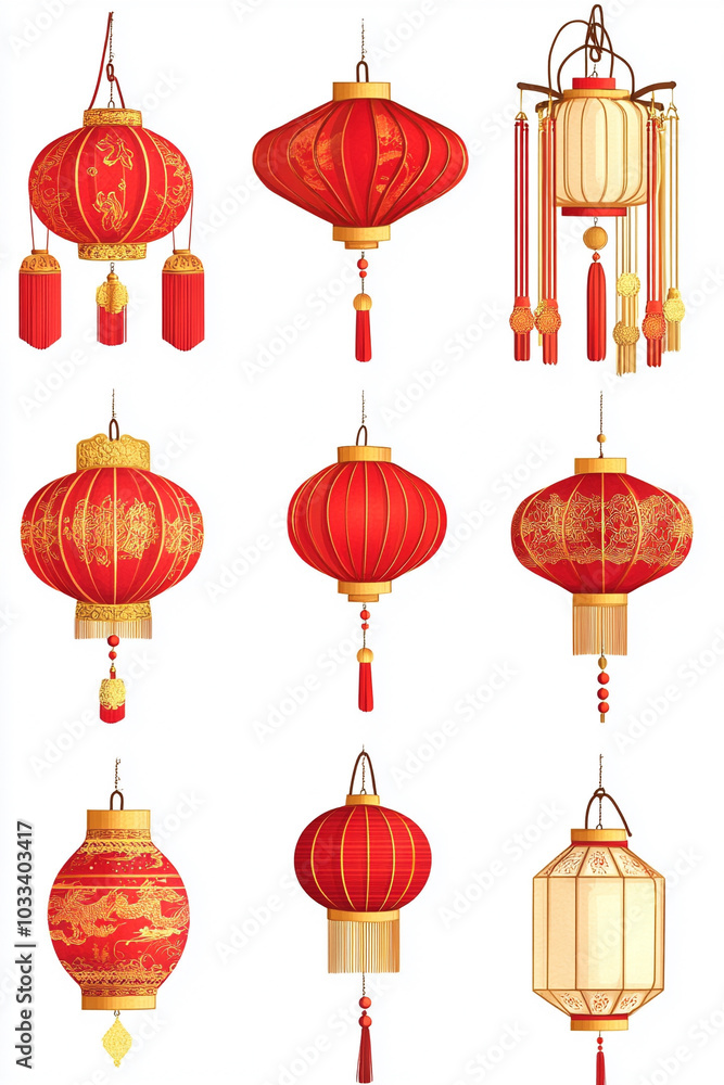 Chinese festival red lanterns. Chinese festival red lanterns.