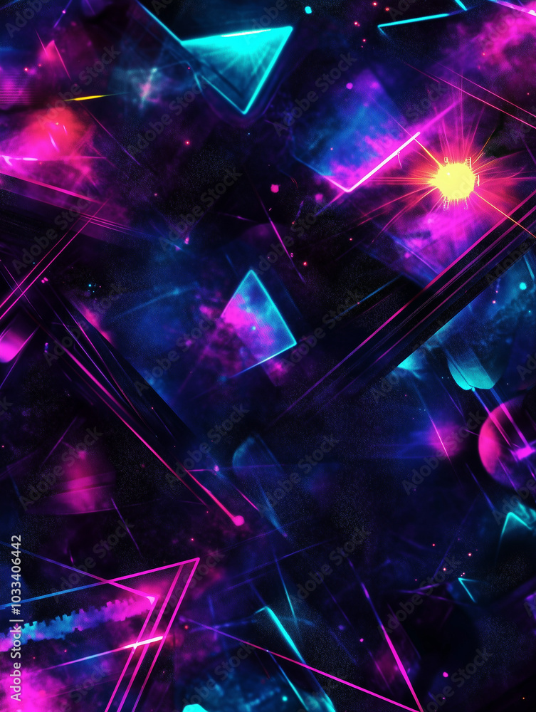 Vibrant Neon Abstract Background Vibrant Neon Abstract Background