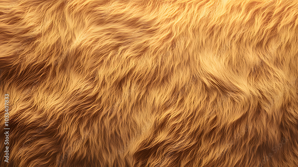 brown fur background. Generative AI brown fur background. Generative AI