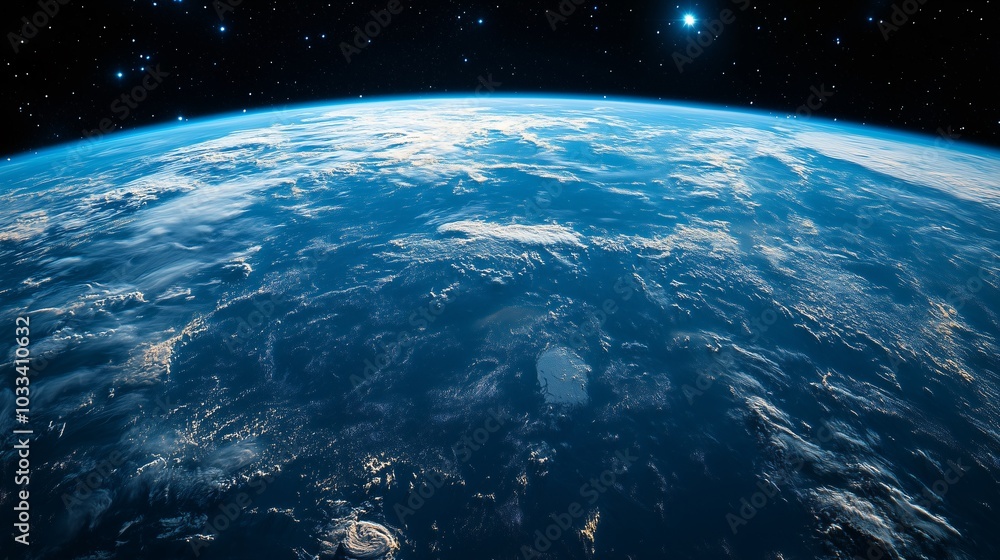 Obraz premium earth planet with in space