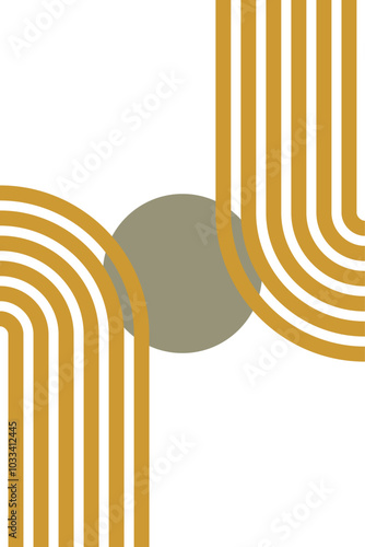 boho shape illustration vector element	