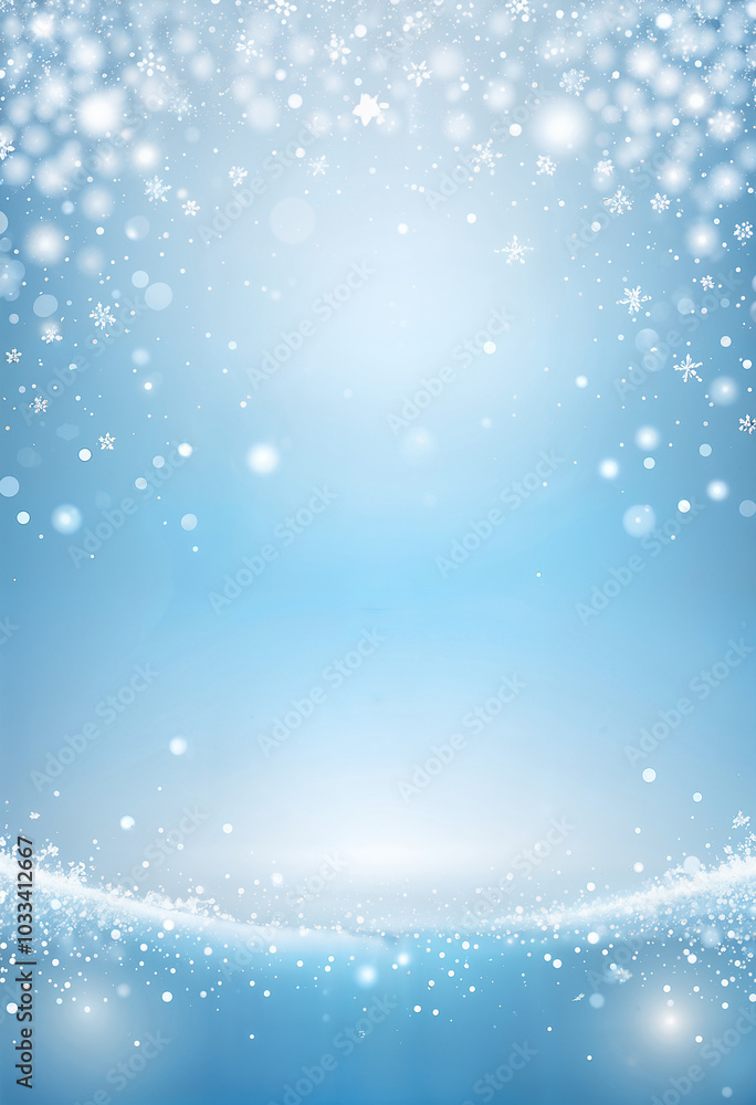 light blue gradient winter background with snowflakes light blue gradient winter background with snowflakes