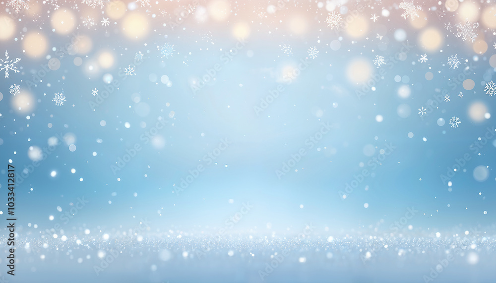 light blue gradient winter background with snowflakes light blue gradient winter background with snowflakes