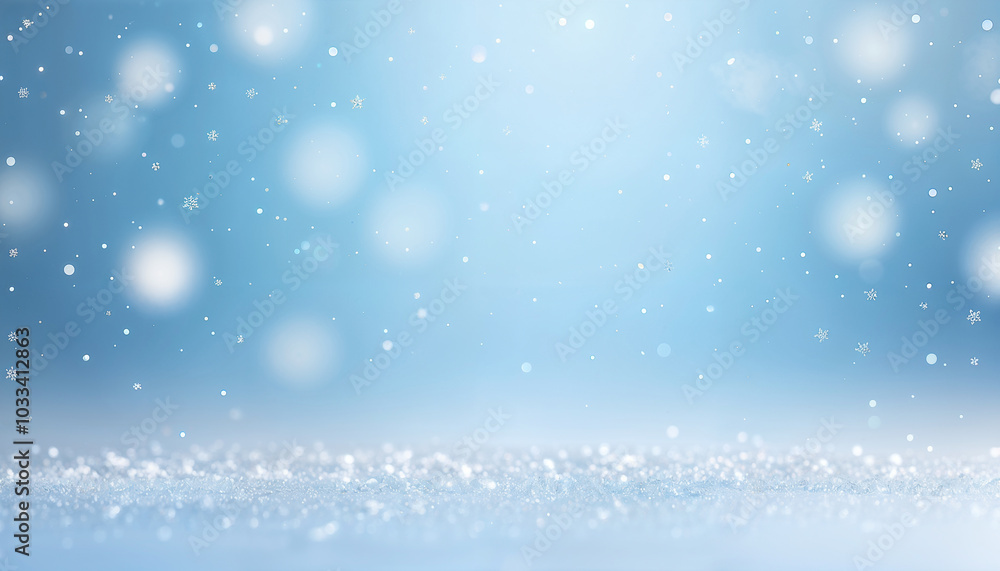light blue gradient winter background with snowflakes light blue gradient winter background with snowflakes