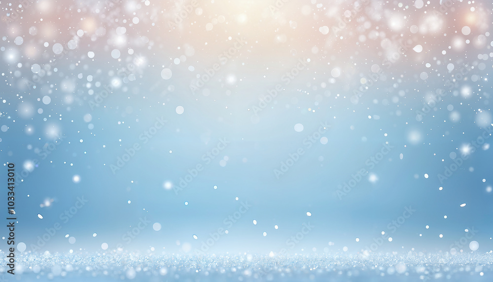 light blue gradient winter background with snowflakes light blue gradient winter background with snowflakes