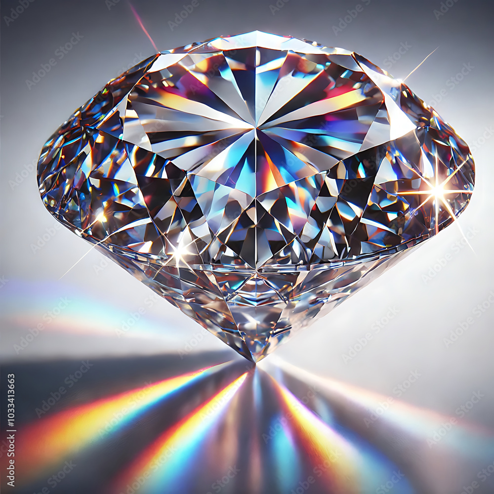 Rainbow Faceted Elegance, Generative Ai Rainbow Faceted Elegance, Generative Ai