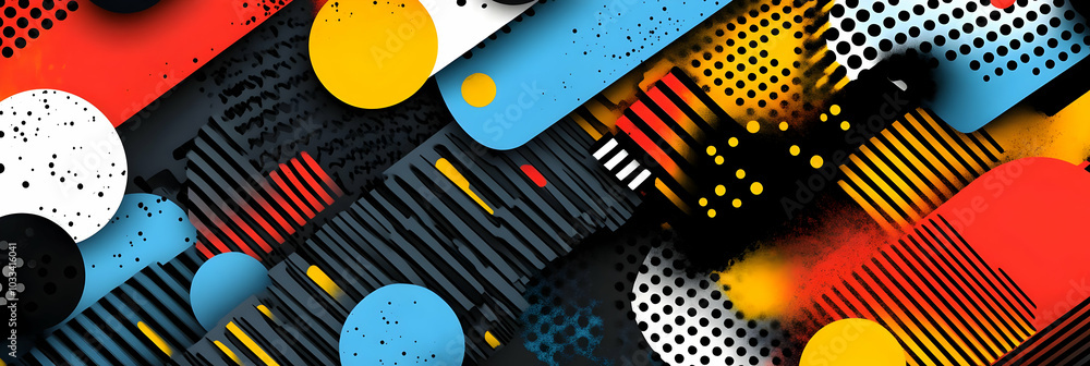 Abstract Geometric Background with Bold Colors and Dynamic Shapes Creates Visual Interest Abstract Geometric Background with Bold Colors and Dynamic Shapes Creates Visual Interest