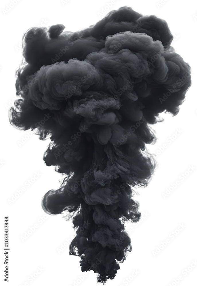 Abstract Smoke Plume - Dark Clouds and Pollution Abstract Smoke Plume - Dark Clouds and Pollution
