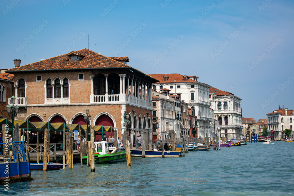 Obraz premium Italy Venice Canal landscape sea buildings