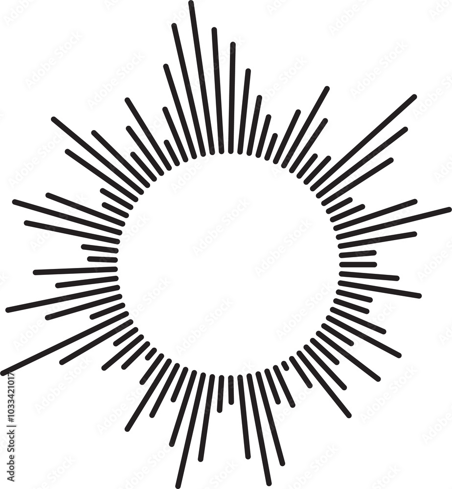 Circular ripple icon. Concentric circles with broken lines isolated on white background. Vortex, sonar wave, soundwave, sunburst, signal signs. Vector graphic illustration. Vector illustration Circular ripple icon. Concentric circles with broken lines isolated on white background. Vortex, sonar wave, soundwave, sunburst, signal signs. Vector graphic illustration. Vector illustration