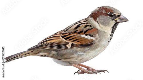 A Bird on White Background Image - a graceful and captivating visual. The bird on a pure white backdrop creates an enchanting and elegant scene.