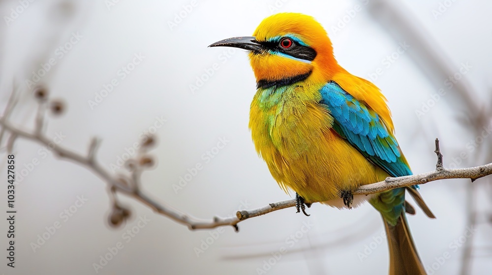 Obraz premium A Bird on White Background Image - a graceful and captivating visual. The bird on a pure white backdrop creates an enchanting and elegant scene.