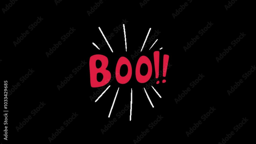 Halloween Boo Text isolated on transparent Background. 4K Ultra HD Video Motion Graphic Animation
Halloween Boo Text isolated on transparent Background. 4K Ultra HD Video Motion Graphic Animation