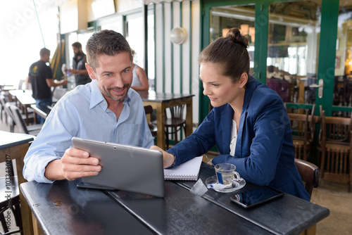 business meeting proposal in the restaurant