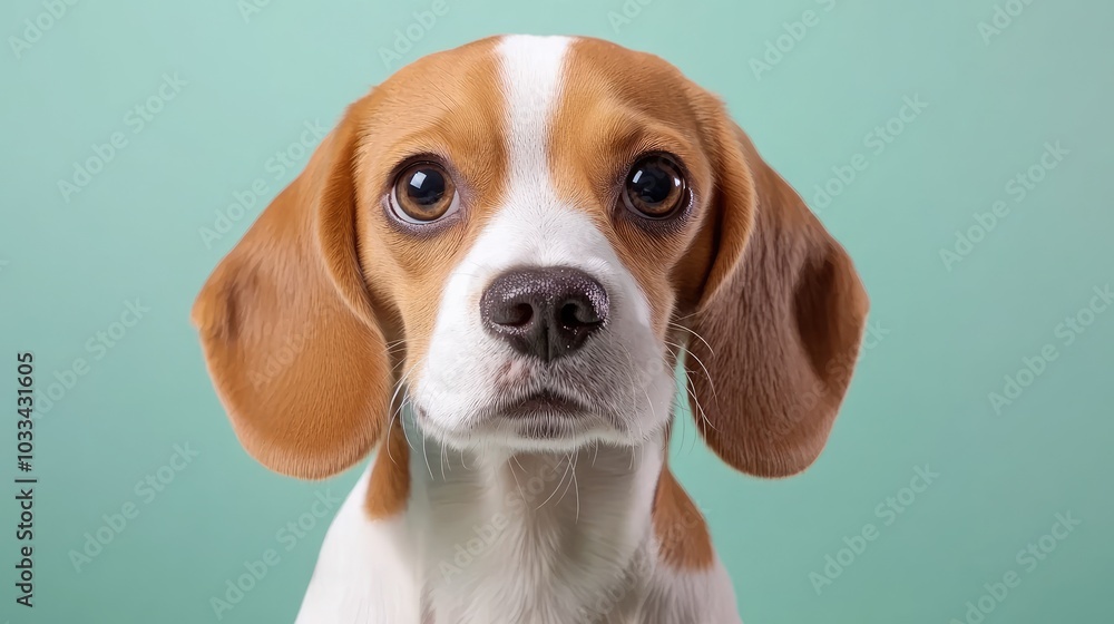 Adorable Beagle Dog Looking Innocently at the Camera Adorable Beagle Dog Looking Innocently at the Camera