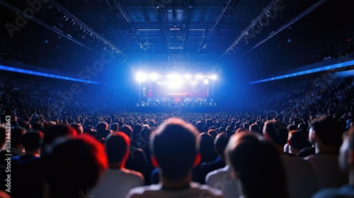 Vibrant Audience at a Live Concert Event