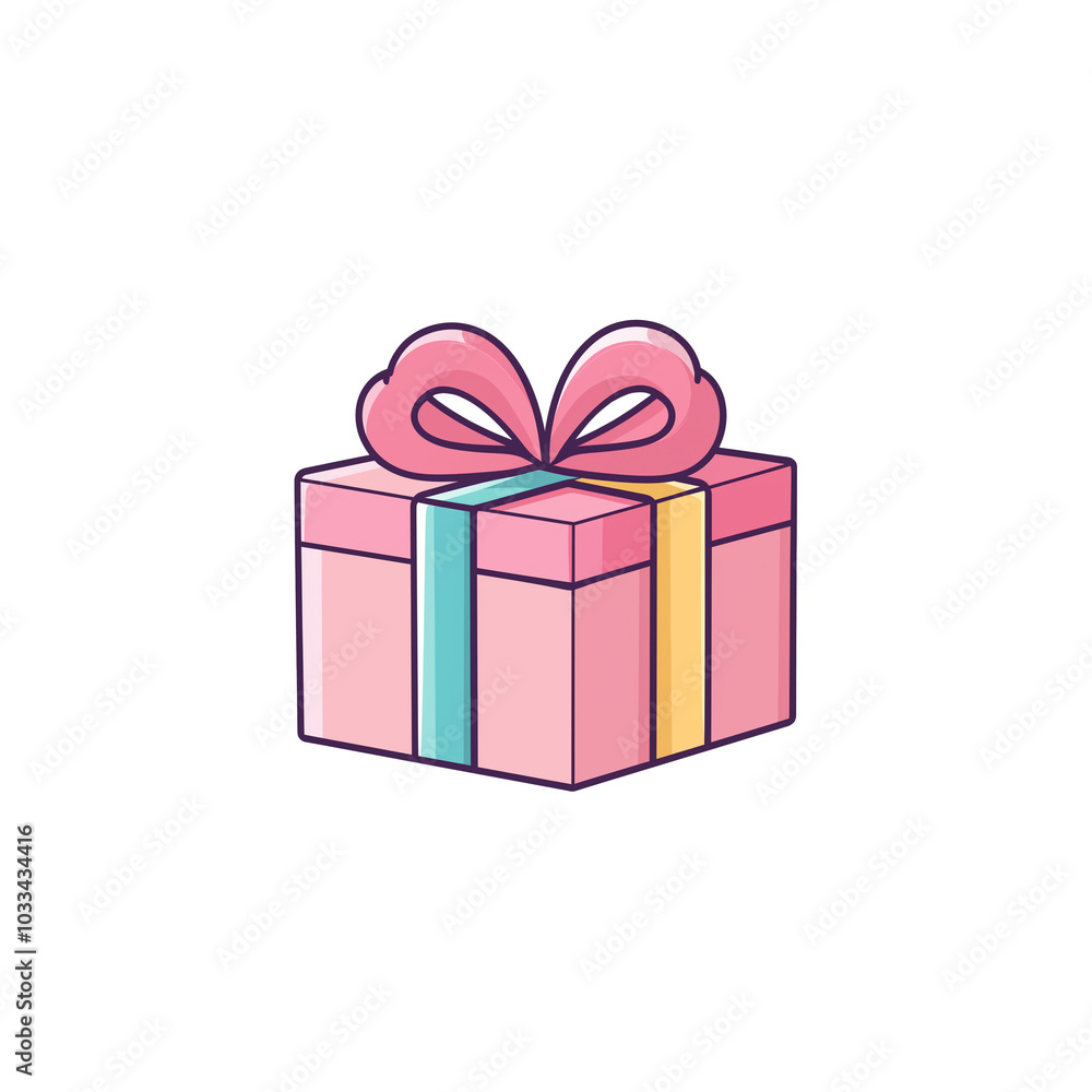 Obraz premium illustration of giftbox icon against white or transparent background .