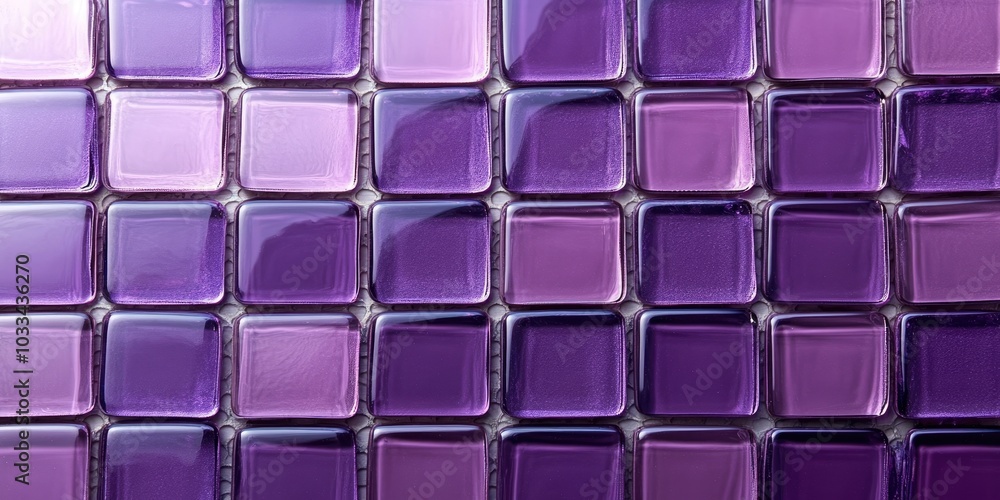 Purple square glass tile. Background image. Copyspace. Purple square glass tile. Background image. Copyspace.