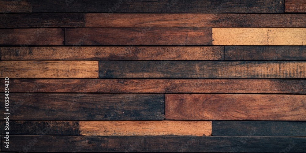 Naklejka premium Abstract wooden texture background, featuring hard wood with copy space for design elements.