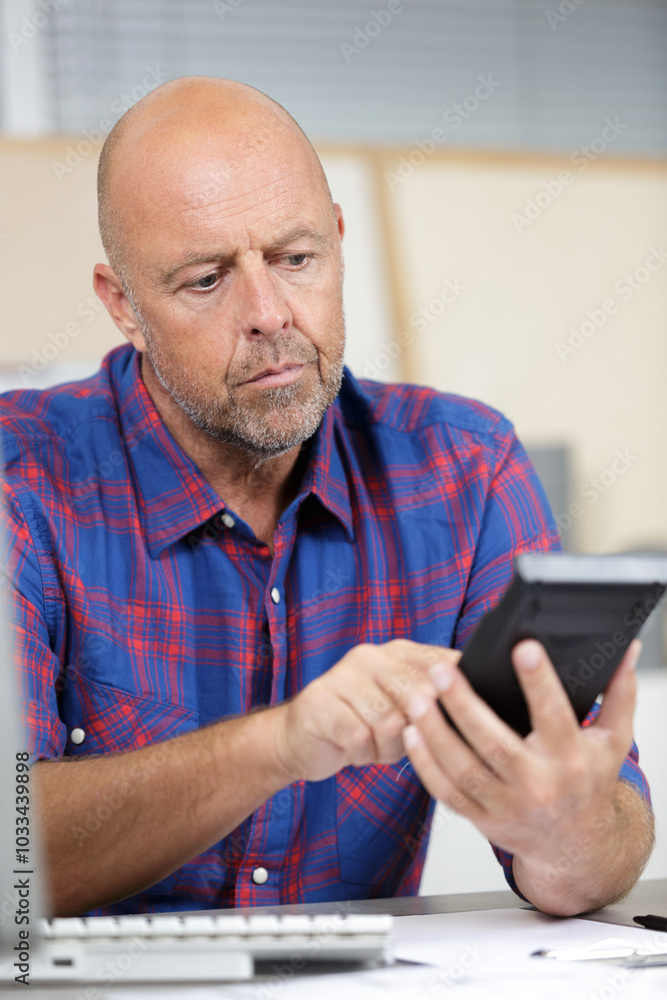 a man analyzing an investment