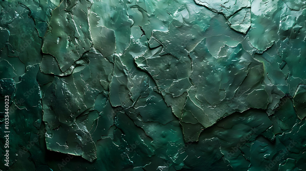 Abstract Green Background With Cracked Texture Abstract Green Background With Cracked Texture