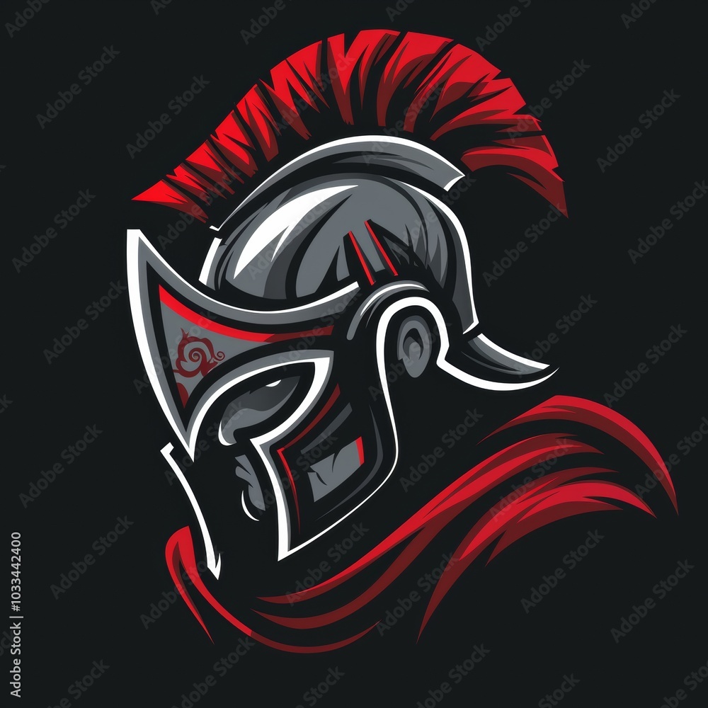 Gladiator Spartan Mascot Logo Design Gladiator Spartan Mascot Logo Design