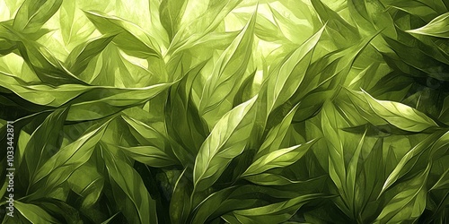 Close-up of lush green leaves in a garden.