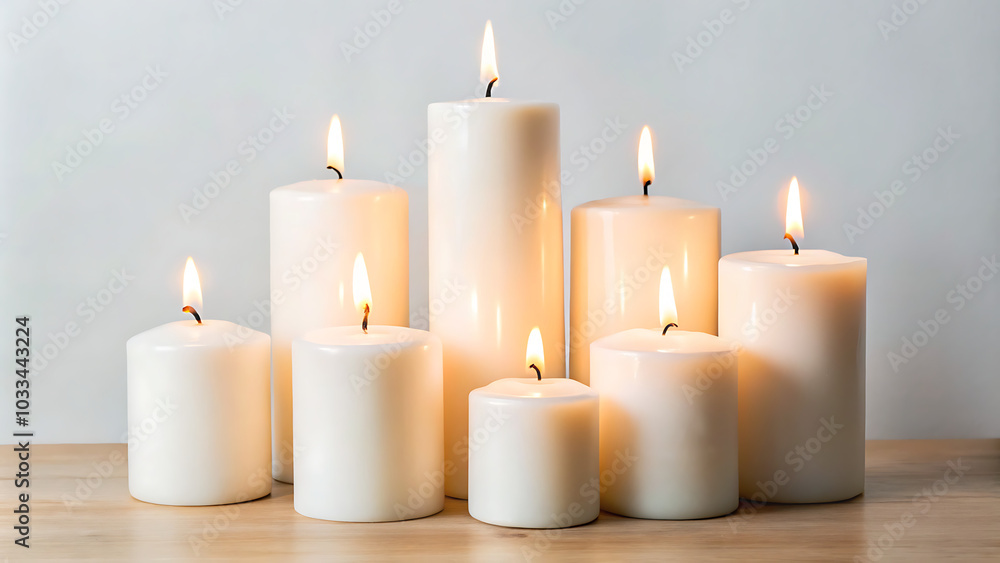 three burning candles three burning candles