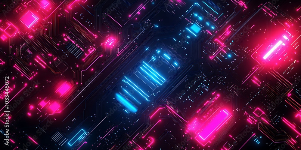 AI artificial intelligence technology microchip background AI artificial intelligence technology microchip background
