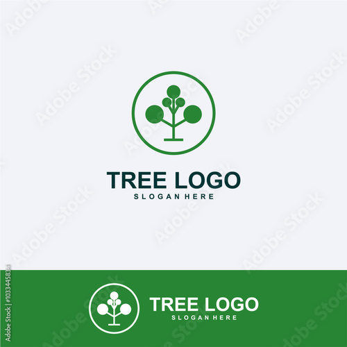 tree logo design suitable for nature company