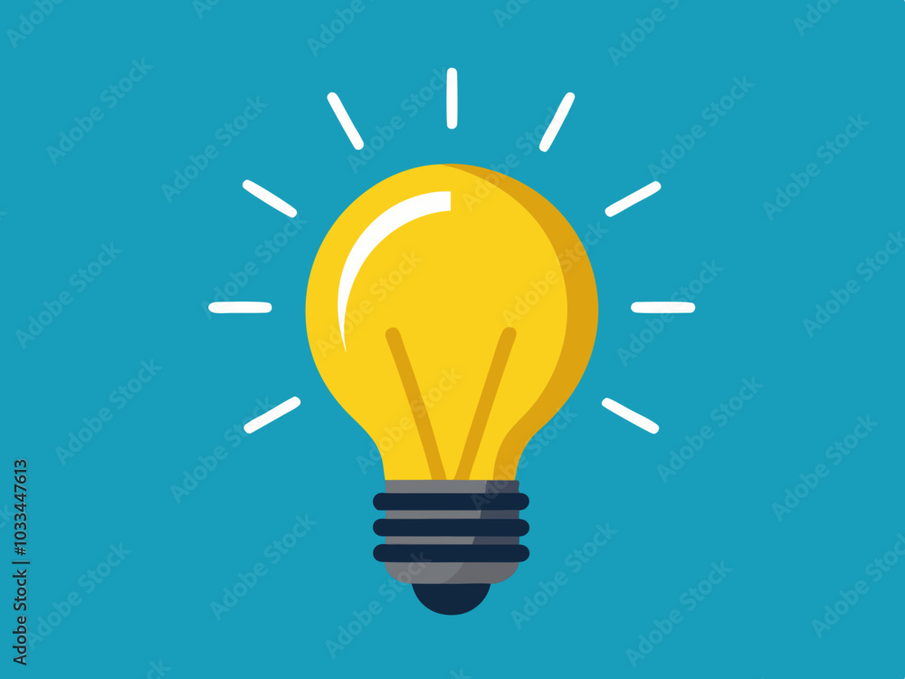 Creative light bulb icon symbolizing ideas and innovation Creative light bulb icon symbolizing ideas and innovation