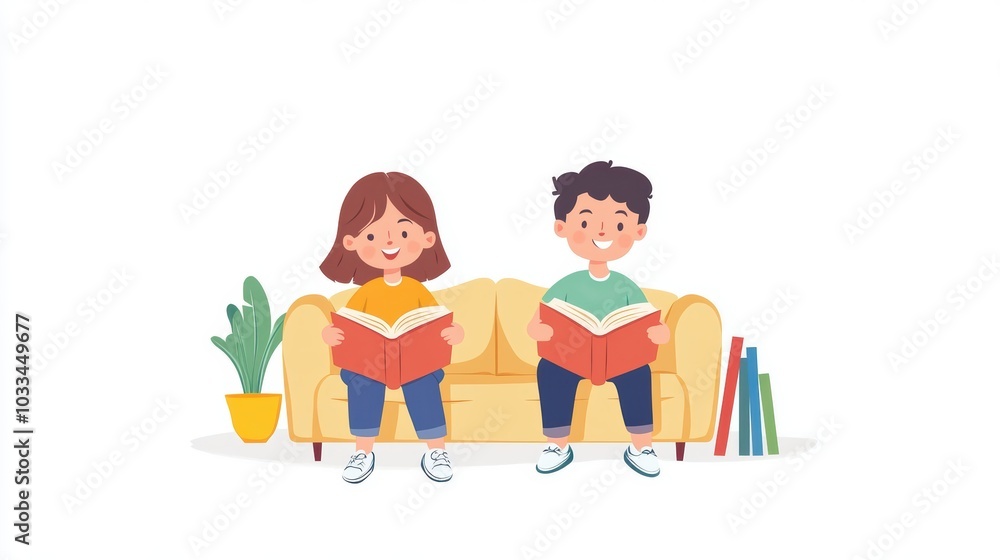 Happy children relax read book at home. Child and reading a story. learn development, childcare, laughing, education, storytelling, practice, reduce addiction mobile phone, love book Happy children relax read book at home. Child and reading a story. learn development, childcare, laughing, education, storytelling, practice, reduce addiction mobile phone, love book