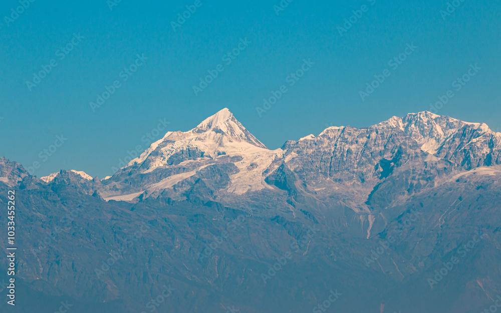 Landscape view of Shining Mountain range in Nepal. Landscape view of Shining Mountain range in Nepal.