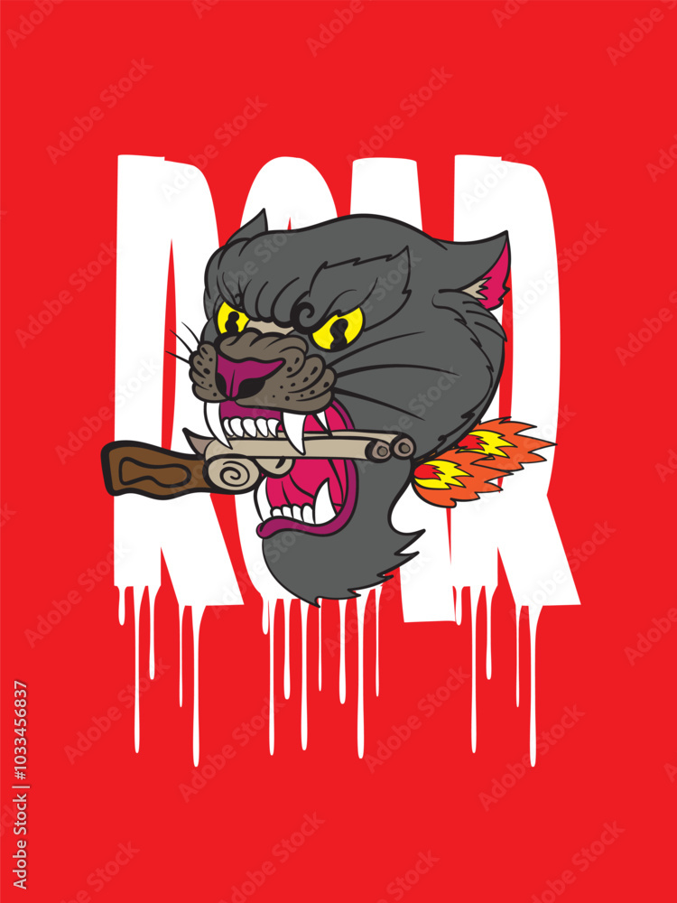 tiger illustration with japanese style for kaijune event tiger illustration with japanese style for kaijune event
