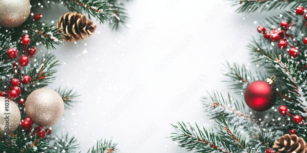 Christmas and New Year background. Holiday season in winter with decorations and copyspace for text. Christmas and New Year background. Holiday season in winter with decorations and copyspace for text.